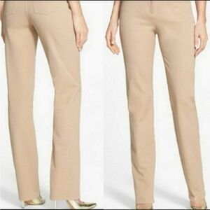 Express Khaki Brown Straight Leg Low Rise Trousers